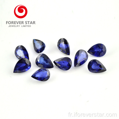 Siri Lanka Bijoux en pierre de pierre de saphir bleu naturel